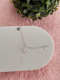 Pulseira ponto de luz moeda prata 925 - comprar online