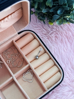 Piercing de umbigo aço/prata 925 luz