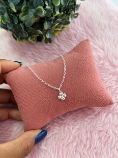 Pulseira infantil flor prata 925 - comprar online