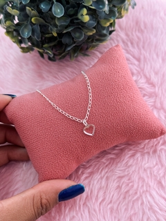 Pulseira infantil coração prata 925 - comprar online
