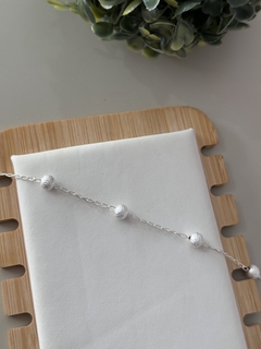 Pulseira bola banhada a prata - comprar online