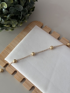 Pulseira bola banhada a ouro - comprar online