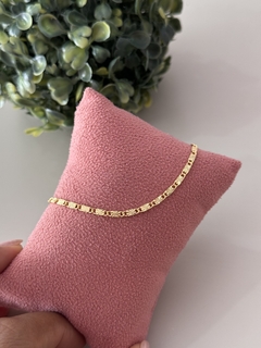 Pulseira diamantada banhada a ouro - comprar online
