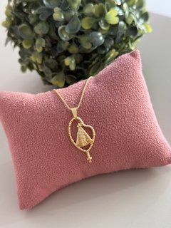 Colar Nossa Senhora banhado a ouro - comprar online