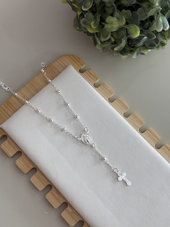 Pulseira terço Nossa Senhora das graças banhada a prata - comprar online