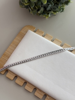 Pulseira corrente masculina aço inox - comprar online