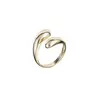 Anel Duas Gotas Ajustavel Banhado a Ouro 18k