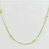 Colar Azeitonas Banhado Ouro 18k