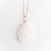 Pingente Quartzo Branco Gota