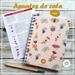 Cuaderno para apuntes y notas de cata