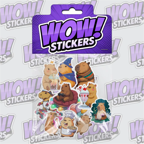 PACK 10 Stickers Capivaras 04