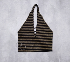 Top de lurex rayado