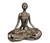 Figura de yoga plateada