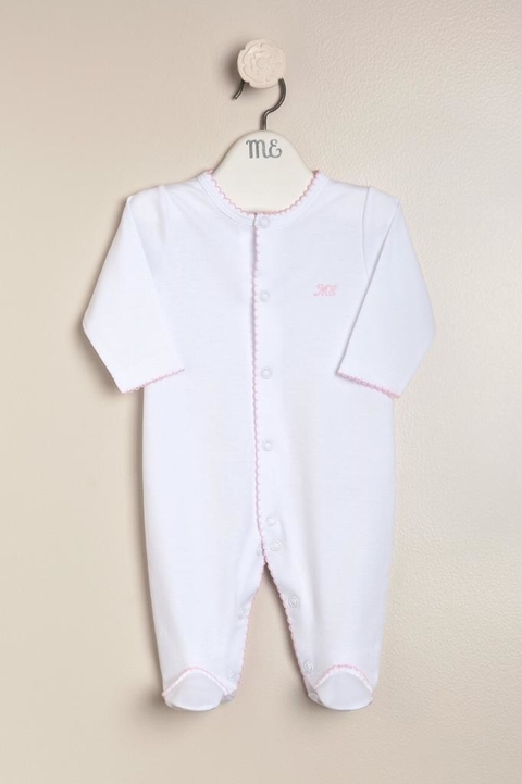 Enterito | Algodon Pima | Blanco con rosa | Prematuro