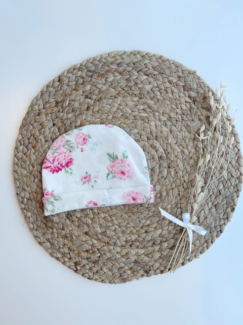 Gorrito de Algodon Florcitas