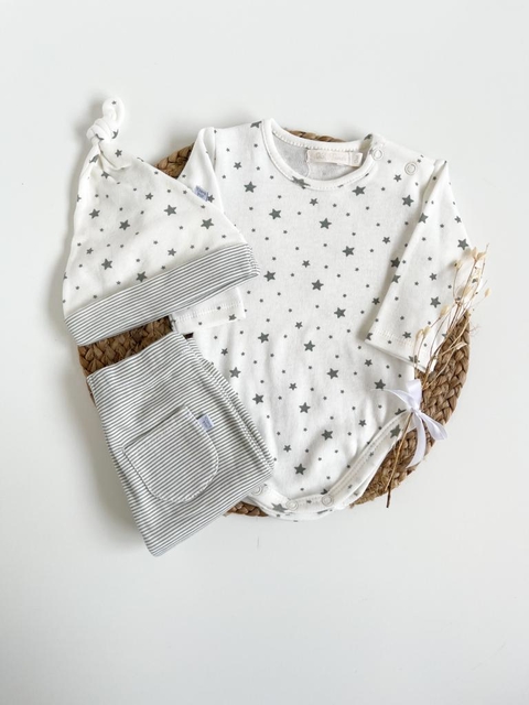 Ajuar 3 Piezas | Star Grey Unisex