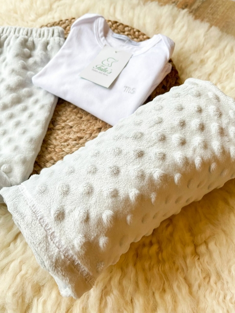 Manta Piel Lunares Grey - Tutu´s Babies and Home 