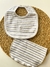Set de Babero y Babita | Rayado - comprar online