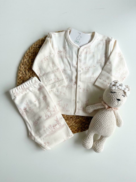 Linea Coni | Conjunto de batita y ranita | Rosa - comprar online