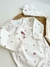 Ajuar 3 Piezas | Mini Flor | Body Cruzado - Tutu´s Babies and Home 