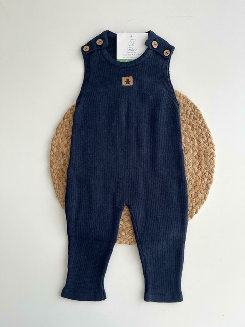 Jardinero - Enterito de hilo | Azul - comprar online