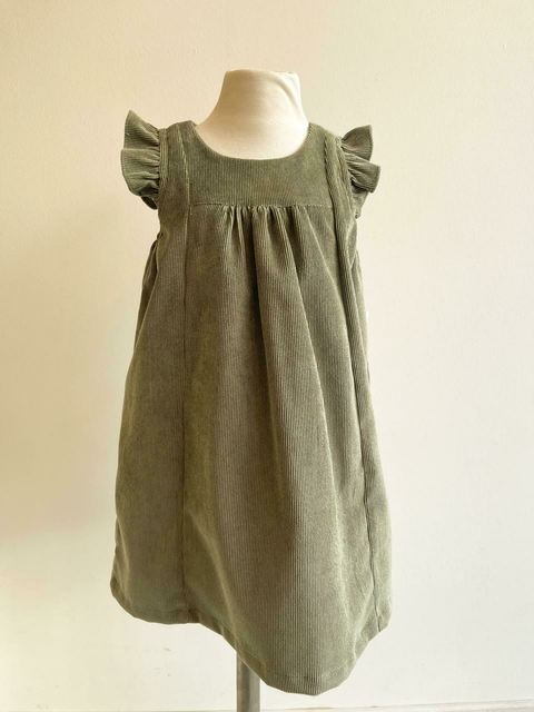 SALE | Vestido Corderoy | Verde - comprar online