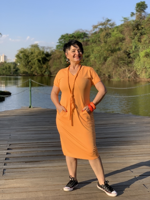 Rosa do Deserto - Vestido Midi