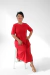 LUZ - Vestido Midi Comprido com Duas Fendas - comprar online
