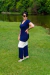 Vestido Longo com Detalhe em Branco