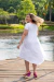 LUZ - Vestido Midi Comprido com Duas Fendas na internet