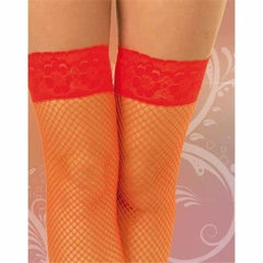Medias Bucaneras Red con Puño de Encaje Rojas XL