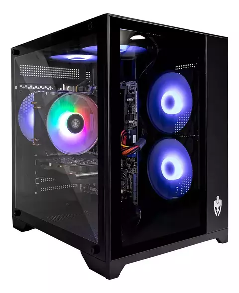 GABINETE GAMER EVOLUT ACQUA, MID-TOWER, LATERAL/FRONTAL VIDRO TEMP COM KIT FAN BLACK - EG-818