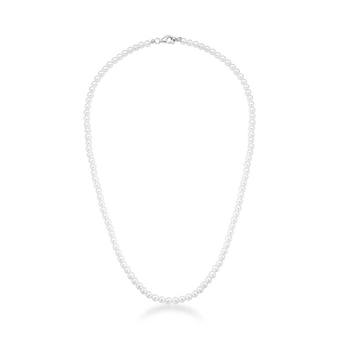 COLAR PÉROLAS PRATA 4MM