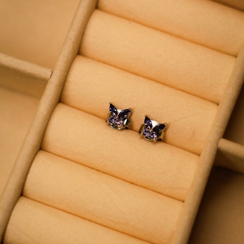 BRINCO BORBOLETA P TANZANITA PRATA