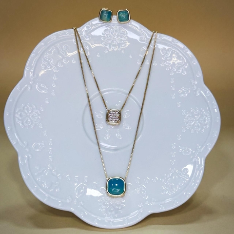 CONJUNTO PRIMAVERA ÁGATA AZUL CÉU