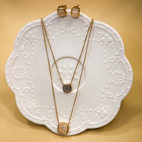 CONJUNTO PRIMAVERA QUARTZO ROSA