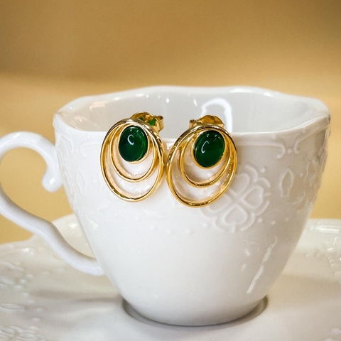 BRINCO AURA ÁGATA VERDE