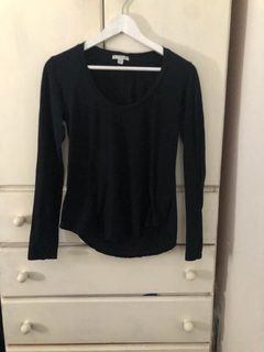 Blusinha manga longa da James Perse, tamanho 1 EUA, veste 36-39.