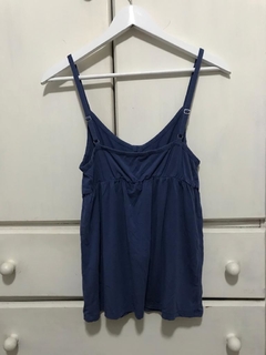 Blusinha de alcinha azul tamanho P - comprar online