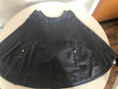 Poncho cinza Tamanho único - Brechó USA Rudge
