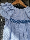 Vestido cuadrille azul