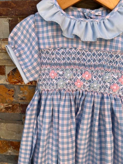 Vestido Celeste y Rosa ULTIMO TALLE 2 en internet