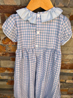 Vestido Celeste y Rosa ULTIMO TALLE 2 - CelesteSmock