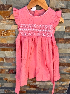 Vestido Rosa fuerte plumetti - comprar online