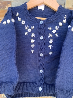Saquito de lana azul - tienda online