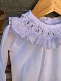 Camisita Blanca Batista Manga Larga - comprar online