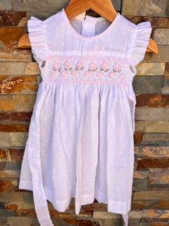 Vestido Blanco plumetti - comprar online