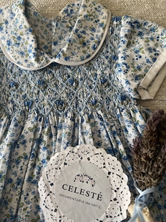 Vestido flores celeste en internet