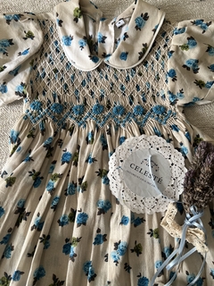 vestido punto smock - comprar online