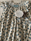 Vestido floreado celeste